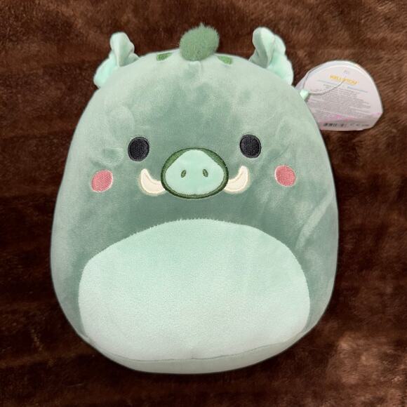 Squishmallows Tonya the Pig, MD Green Stuffed Animal Plush Toy w/ Tag - Picture 1 of 5